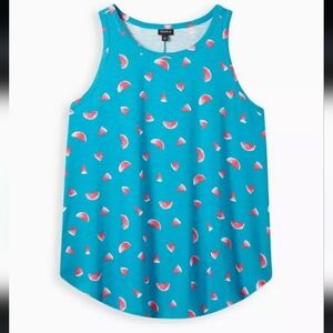 NEW Torrid Blue Watermelon Tank Size 3 NWT